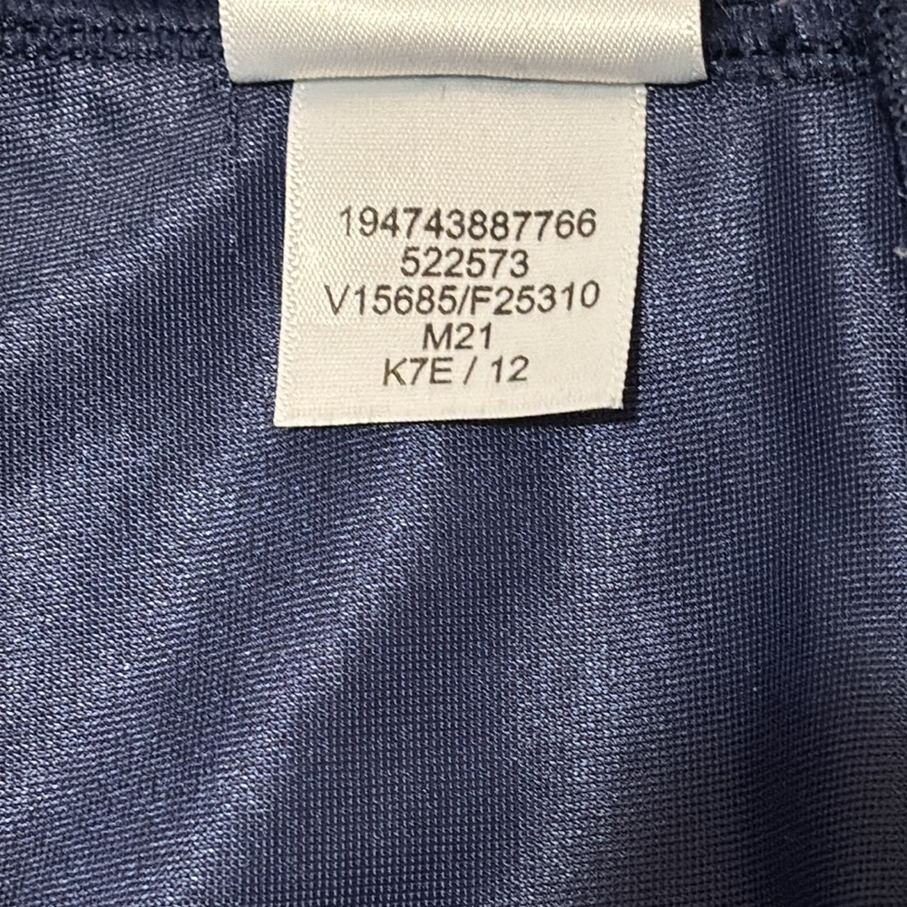 Lands’ End Swim Dress, Size 12, Navy & White Polka Dot - Picture 8 of 8